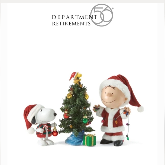 Department 56 Other - Department 56 Possible Dreams Merry Christmas Charlie Brown Figurine Set